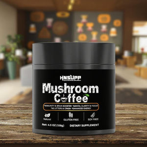 OEM 유기농 무설탕 인스턴트 블렌드 아라비카 커피 파우더 구강 액체 비타민 개인 라벨 버섯 커피 파우더 - Product Image 3