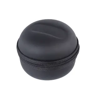 专业黑色硬EVA蓝牙音箱携带盒，带圆形旅行防水无线音箱