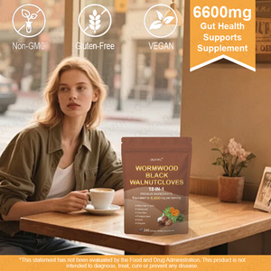 Nettoyant Puissant 18-en-1 aux Capsules Herbales de Noyer Noir, Clou de Girofle et Absinthe Sauvage pour l'Équilibre Intestinal et Digestif Humain - Product Image 5