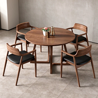 Vente en gros d'usine : Ensemble de chaises en bois modernes sur mesure, mobilier commercial pour hôtels, restaurants et projets de villas