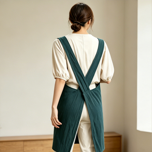 <span class=keywords><strong>Grembiule</strong></span> da Cucina Personalizzato con Logo per Insegnanti, in Cotone o Lino, con Tasche, <span class=keywords><strong>Grembiule</strong></span> da Lavoro Minimalista per Donne - Product Image 5