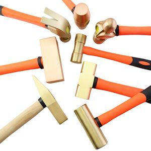 Fuente Precio de fábrica Herramienta de hardware Anti-Explosión Aluminio Bronce Cruz Pein Ingenieros Martillo con mango de plástico - Product Image 6