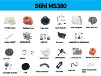 Guide-chaîne de tronçonneuse à faible friction de 20 pouces, compatible avec Stihl MS380 MS381 MS390 MS391 MS440 MS441 MS441C, pièces de moteur de machine