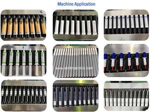 Machine d'étiquetage automatique de tubes SKILT, étiqueteuse de tubes ampoules, applicateur d'étiquettes de tubes avec alimentateur, fabricant depuis 1998 - Product Image 2