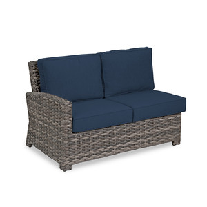 Thép PE cắt thiết lập với đệm bàn cà phê wicker sofa mây vườn đồ gỗ ngoài trời - Product Image 2
