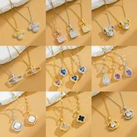 Collier de Clavicule en Acier Inoxydable Plaqué Or 18K Style Japonais Coréen, Léger, Luxueux, Étanche, Durable et Inaltérable pour Femme