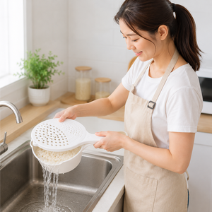 Hardware Tools Multifunctional Microwave Strainer Bowl With Microwave <b>Colander</b> Container Steam and Drain Bowl for Pasta Cooking - Product Image 3