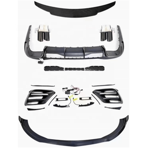 FACELIFT AERO KIT DELANTERO Y TRASERO LIP TRASERO SPOILER ESCAPE PARA MERCEDES W223 SPORT ACTUALIZACIÓN AL ESTILO <span class=keywords><strong>BABUS</strong></span> - Product Image 1