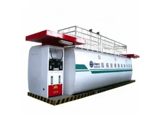 one fuel or two fuel Container Storage Tank Fuel Mobile Filling Petrol Station For Sale