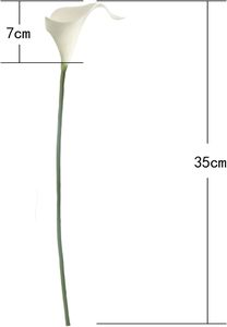 Letjolt Trắng <span class=keywords><strong>Calla</strong></span> <span class=keywords><strong>Lily</strong></span> 1pcs Nhân Tạo Hoa bó hoa cho đám cưới cô dâu tắm phước lành Món quà trang trí nhà trắng - Product Image 2