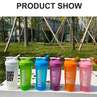 Bouteille de shaker sport 700 ml, mélangeur de protéines, anti-fuite, sans BPA, plastique écologique, passe au lave-vaisselle, 100 % qualité alimentaire