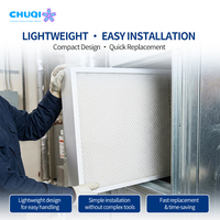Filter Panel Mini-Pleat H14 Hepa Media Serat Kaca Tipis Ringan Mudah Dipasang untuk Unit Penanganan Udara HVAC