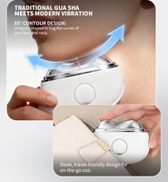 Nouvel appareil de beauté pour le visage Guasha chaud et froid, outil de raffermissement de la peau, 7 modes de massage par vibration, chaleur et froid, lifting du visage et du cou