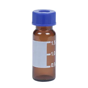 1.5 ml-2ml fase cromatografia gasosa garrafa amostra transparente marrom superior extintor com tampa