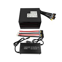 Paquete de Baterías de Litio AMORGE 20S10P 72V 40AH 400A con BMS Bluetooth ANT para Bicicleta Eléctrica