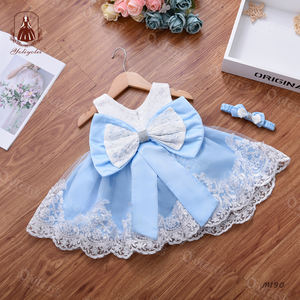 Robes de baptême pour bébé fille, robe de bal pour tout-petits, robe de soirée pour bébé, robe de baptême pour nouveau-né, robe de fille avec un grand nœud, vente en gros - Product Image 6