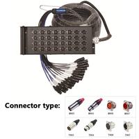 Câble répartiteur multicanal Xlr Y 3 broches Xlr femelle vers mâle De Power Dmx Snake Audio Cable 4 8 12 16 24 32 48 canaux