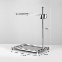Perchoir pour oiseaux en acier inoxydable durable avec mangeoires pour perroquets et calopsittes