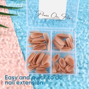 Hanyinails Kit de beauté des ongles de haute qualité OEM fournitures Style français X embouts de cercueil ongles à presser boîte d'emballage élégante pour les doigts - Product Image 6