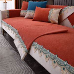 <span class=keywords><strong>Housses</strong></span> de canapé sectionnel en chenille unie de luxe léger, serviettes de <span class=keywords><strong>fauteuil</strong></span>, <span class=keywords><strong>housses</strong></span> de siège de mobilier, <span class=keywords><strong>housses</strong></span> d'angle pour salon, décoration intérieure - Product Image 2