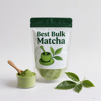 Extrait de thé vert matcha en poudre de qualité alimentaire, fourni par l'usine