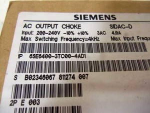 6SE6400-3TC00-4AD1 ช็อคเอาท์พุต AC สำหรับ PLC - Product Image 5