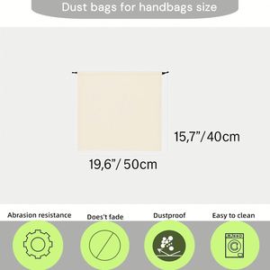 Bolsa de Embalaje para Zapatos de Algodón Reutilizable, Ecológica y Reciclable con Logotipo Personalizado, Bolsa de Regalo con Cordón Natural y Orgánico, Tamaños Personalizables - Product Image 4