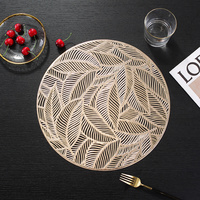Sets de table en PVC souple, résistants à la chaleur, design classique, écologiques, durables, séchage rapide, 38 cm de diamètre, pour les tables de fête et de repas