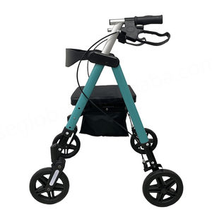 CA518 Careme Steel Folding Rollator <b>Walker</b> with Seat Disc Brake 135KG Capacity for Elderly & <b>Disabled</b> - Product Image 2