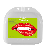 Wonsunss Vampire crocs rétractable Halloween dents effrayant effrayant faux Vampire crocs dents pour enfants adultes fausses dents pour la fête