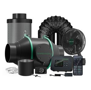 Ventilateur de gaine silencieux intelligent Mars Hydro IFresh 4 pouces et kit filtre à charbon avec contrôleur IControl - Product Image 1