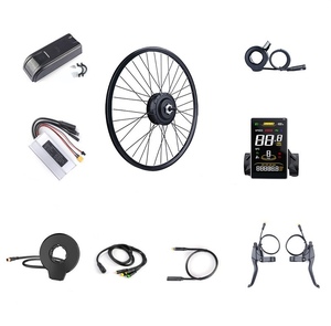 Bafang ชุดมอเตอร์ขับเคลื่อนด้านหน้า36V 48V 350W ชุดแปลงล้อหน้าไฟฟ้าพร้อมหน้าจอและ <span class=keywords><strong>Pas</strong></span> M58มีสีสัน - Product Image 1
