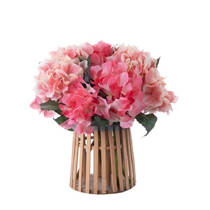 CallaFloral <b>Artificial</b> <b>Hydrangea</b> Flowers Single Branch Rouge Powder Wedding Home Decor Instagram Style Cross Border Ecommerce - Product Image 5
