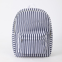 Venta al por mayor niños nombre mochila escolar mochila de lona personalizada tira mochila para estudiante de la escuela