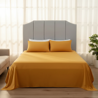 Ensemble de draps de luxe 100% bambou, taille Queen, literie douce et soyeuse