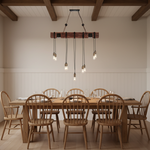 40 pollici Vintage rustico casale 10 luci DIY lampadario sala da pranzo rettangolare Edison lampadine <span class=keywords><strong>antichi</strong></span> <span class=keywords><strong>lampadari</strong></span> <span class=keywords><strong>in</strong></span> <span class=keywords><strong>legno</strong></span> - Product Image 3