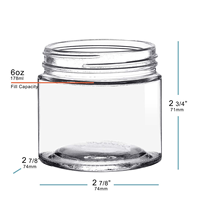 Pot en verre à parois droites pour confiture, épices, fruits, cornichons, miel, aliments en conserve, 6 oz avec couvercle