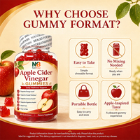 Gummies OEM sans sucre, sans gélatine, aux algues et au vinaigre de cidre de pomme pour le soutien de la thyroïde