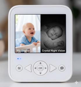 Moniteur Bébé Sans Fil HD 1080P KT-905SB Anti-Espion avec Écran IPS 2,8 Pouces, Vision Nocturne, Audio Bidirectionnel VOX, Sirène Intégrée et Berceuses - Product Image 5