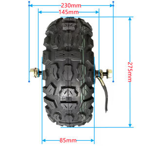HH 90/55-6 10인치 11인치 48V 60V 72V 1500W 브러시리스 디스크 브레이크 전동 DIY 듀얼 스쿠터 허브 모터 변환 키트 - Product Image 5