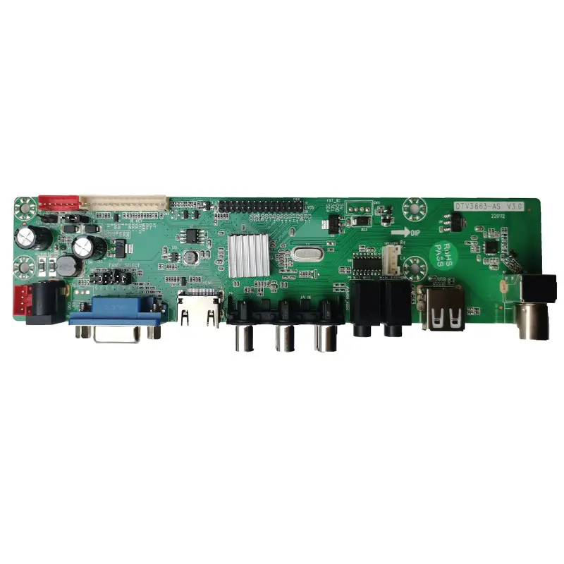 DTV 3663-come con T2/T/C TV universale Led mainboard DVB-C SVB-T DVB-T2 universale ponticello Controller Driver scheda madre