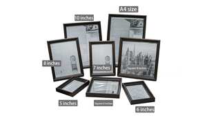 न्यूनतम डिजाइन के साथ बहु-रंग पर्यावरण के अनुकूल लकड़ी के फोटो फ्रेम हल्के वाटरप्रूफ दीवार-हैंगिबल सजावटी फर्नीचर - Product Image 4