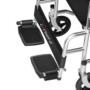 Fauteuil roulant manuel pliable confortable pour personnes handicapées/personnes âgées handicapées avec cercle de sécurité pour contrôler le fauteuil roulant - Product Image 5