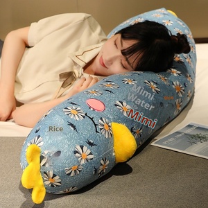 Dessin animé mignon fleur Super doux en peluche canard Long oreiller pour unisexe lit dormir côté sommeil soulagement du Stress - Product Image 3
