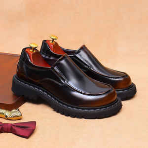 รองเท้าหนังแท้ DSYX แบบสวม ระบายอากาศได้ดี น้ำหนักเบา กันลื่น ลายแกะสลักแบบโบราณ สำหรับงานแต่งงาน ผู้ชาย ขายส่ง - Product Image 2