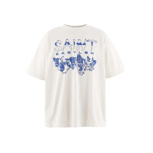 Camiseta informal lavada de corte holgado de la nueva colección de verano 2026 de la marca de streetwear estilo americano transfronterizo Sait Michae - Product Image 1