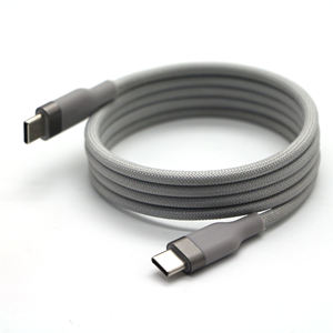 100W 240W Cables de datos magnéticos 850 Gaussian Nylon Cable DE DATOS magnético Tipo C a tipo C Cable 5A Carga rápida - Product Image 4
