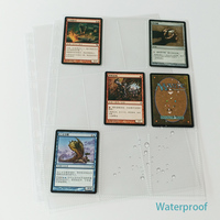Yuantuo Trading Card Pages Fundas para Top Loading 9 Pocket Pages Clear Plastic Game Card Sleeves Protector