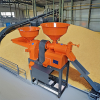Moulin à riz combiné automatique mini-broyeur à marteaux pour céréales et riz, vente en gros d'usine