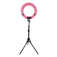 Lampe annulaire LED Tik Tok 18 pouces pour maquillage et beauté, idéale pour salon et diffusion en direct avec trépied
